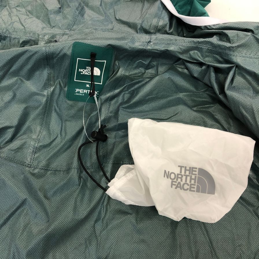 極美品◆ザ ノース フェイス NP12665 GAR ライトレインジャケット TNFグリーン ユニセックス サイズXL THE NORTH FACE 【AFB32】