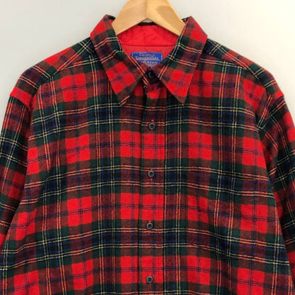 美品◆ペンドルトン 90S チェックシャツ カントリートラディショナル メンズ サイズL PENDLETON 【AFB35】