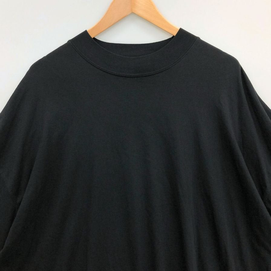 JIL SANDER 半袖モックブラック美品❗️ 美品◇ジルサンダー 半袖Tシャツ モックネック オーバーサイズ