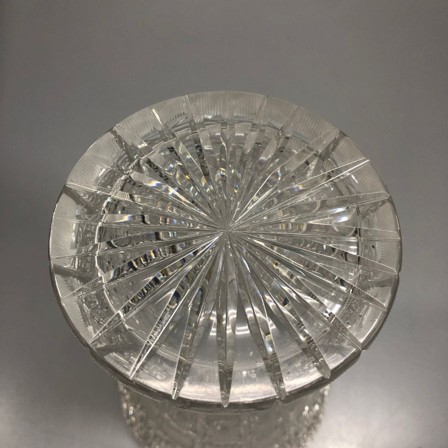 ボヘミアグラス 500PK 花瓶 Bohemian glass【AFI28】【中古】