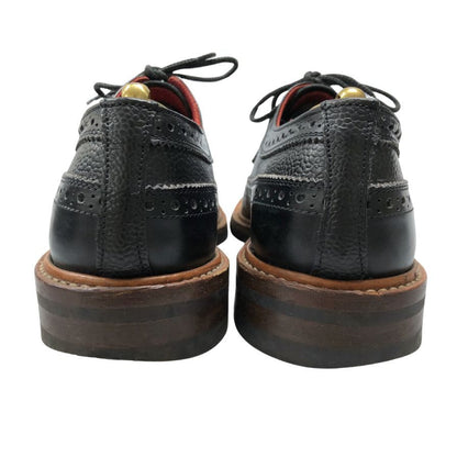 トリッカーズ レザーシューズ ウィングチップ Golosh Brogues M7306 ブラック メンズ サイズ7.5 Tricker’s ビジネスシューズ 約26.0cm【LA】【中古】