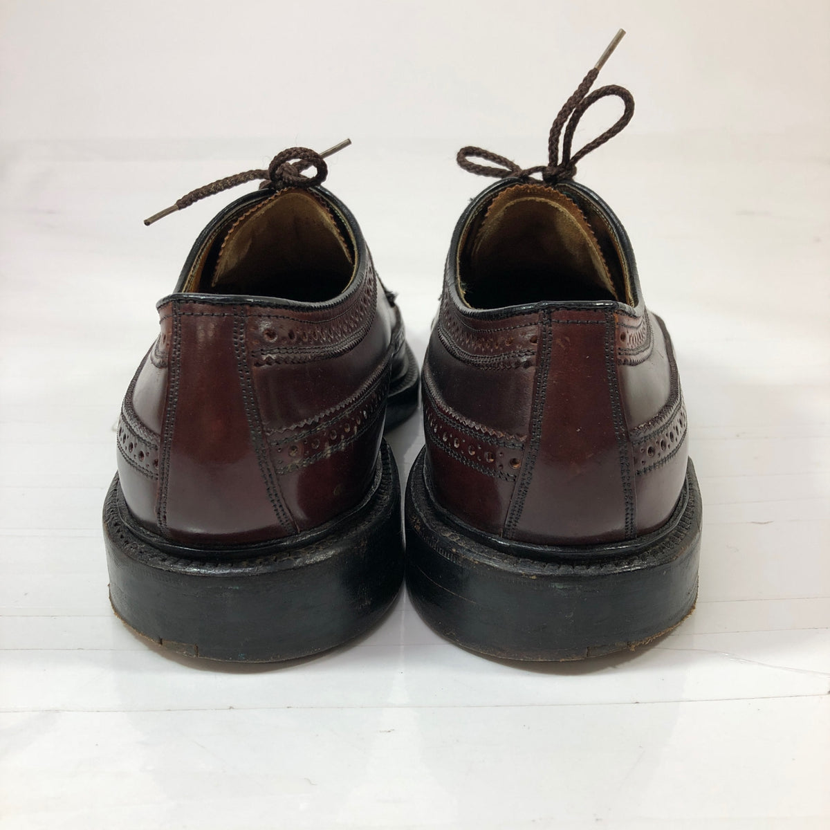 フローシャイム インペリアル ウイングチップ コードバン レザーシューズ メンズ サイズ10 ブラウン Florsheim Imperial 約28.0cm【AFC43】