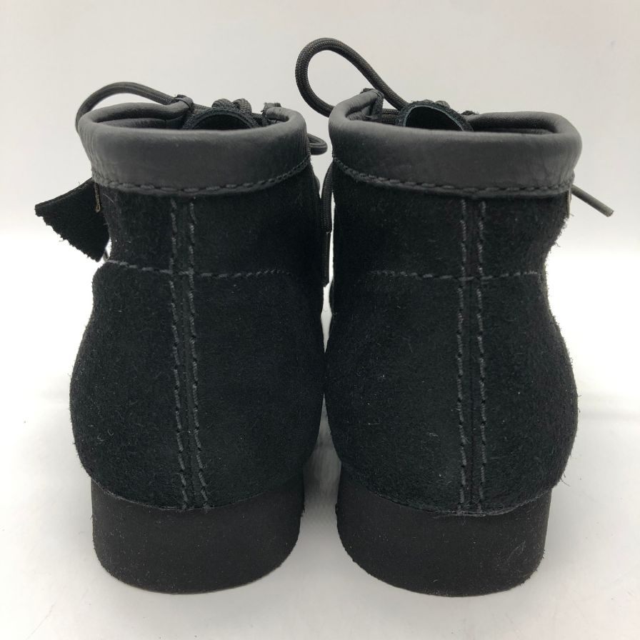 クラークス ワラビーブーツ モカシン スエード ゴアテックス メンズ ブラック サイズ25.5cm CLARKS 約25.5cm【AFD9】