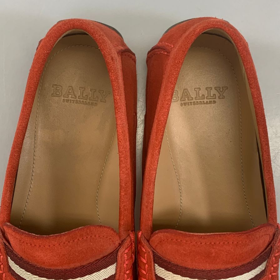 バリー ドライビングシューズ スエード WABLER 462 メンズ レッド サイズEU6.5 BALLY 約25.0cm【AFC5】