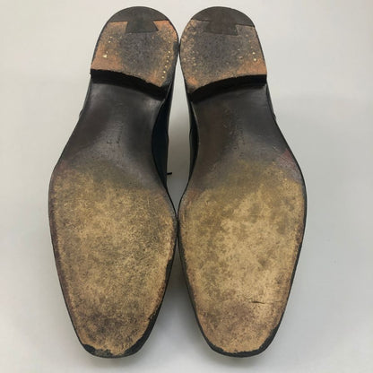 クロケット&ジョーンズ ストレートチップ レースアップシューズ X28360 メンズ ネイビー サイズ6E Crockett & Jones ビジネスシューズ 約25.5cm【LA】【中古】