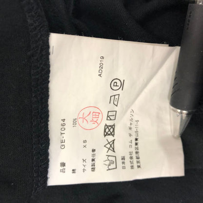 美品◆コムデギャルソン レディース 長袖カットソー GE-T064 AD2019 日本製 サイズXS ブラック COMME des GARCONS 【AFB4】