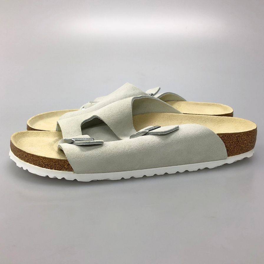 ビルケンシュトック ZURICH チューリッヒ スエード レザー サンダル メンズ サイズ43 ホワイト BIRKENSTOCK 約28.0cm【AFD1】