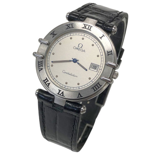 オメガ コンステレーション クオーツ デイト 白文字盤 Cal.1379 OMEGA Constellation【AFI9】