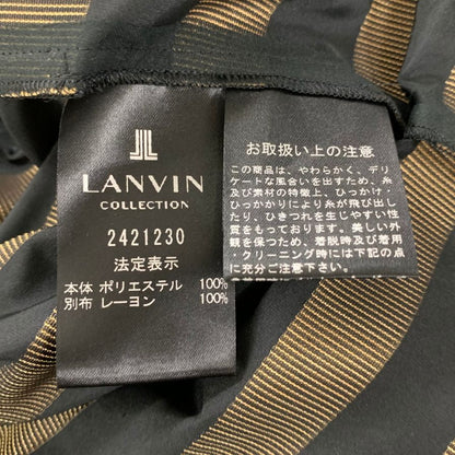 極美品◆ランバン コレクション ショート丈ジャケット ブラック×ゴールド サイズ40 LANVIN COLLECTION 【AFB43】