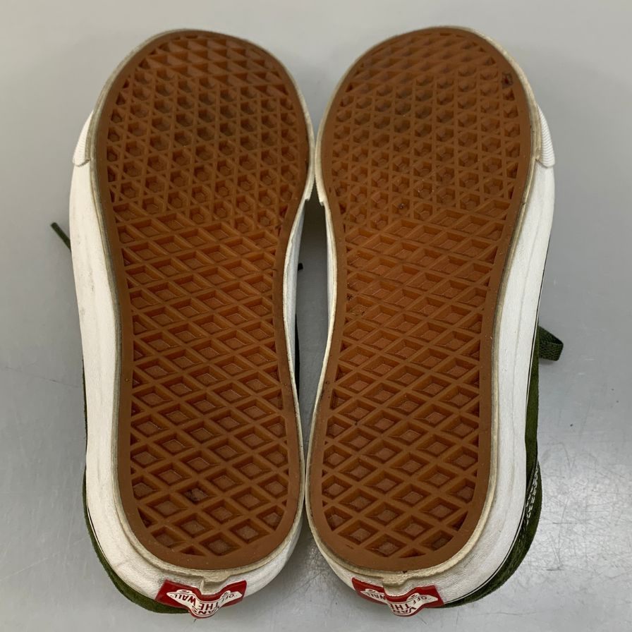 ヴァンズ バンズ スニーカー オールドスクール ピッグ スエード メンズ サイズ25cm グリーン VANS 約25.0cm【AFD7】