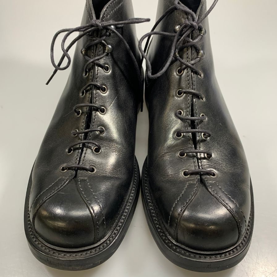 シルバノマッツァ モンキーブーツ カーフ ブラック サイズUK7.5 Silvano Mazza 約26.0cm【AFD13】