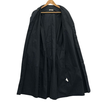 中古◆プール バイ クラス コート ロング丈 コットン ベルト ネイビー メンズ サイズ44 pool by class 【AFB28】