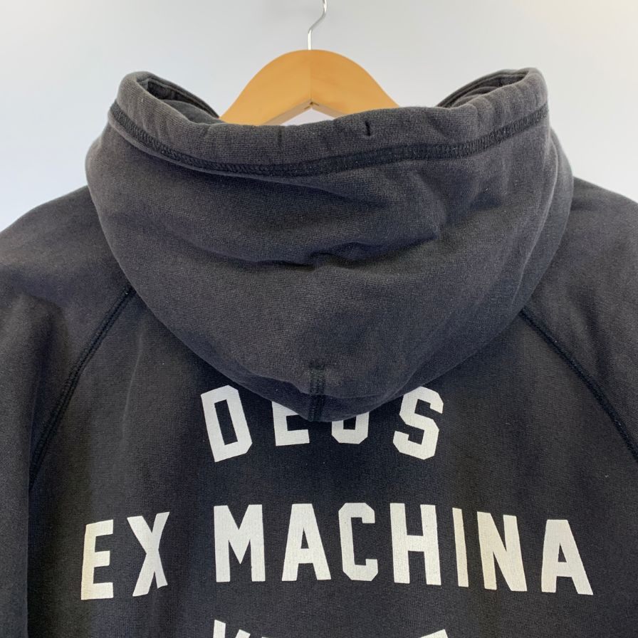 美品◆デウス エクス マキナ スウェットパーカー ブラック サイズS DEUS EX MACHINA 【AFB16】