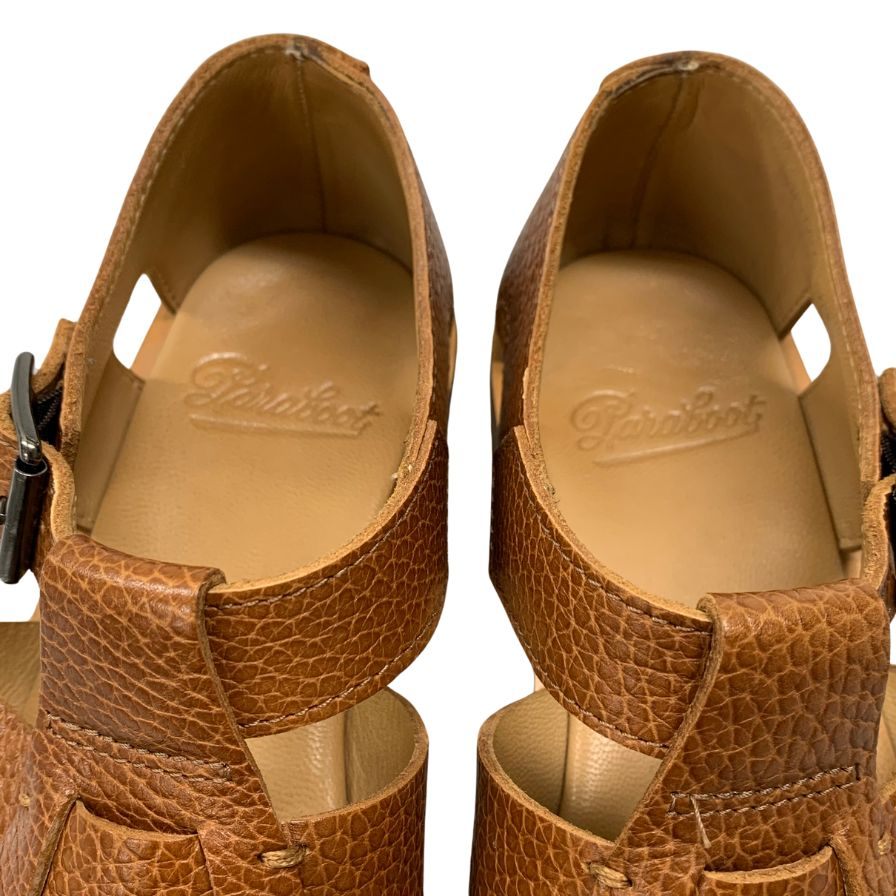 パラブーツ グルカサンダル パシフィック レザー メンズ サイズ41 ブラウン PACIFIC Paraboot 約26.0cm【AFC40】