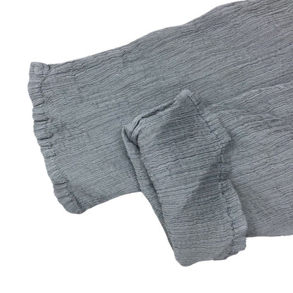 極美品◆ミー イッセイミヤケ カーディガン MI83FO282 レディース サイズ フリー グレー me ISSEY MIYAKE 【AFB14】