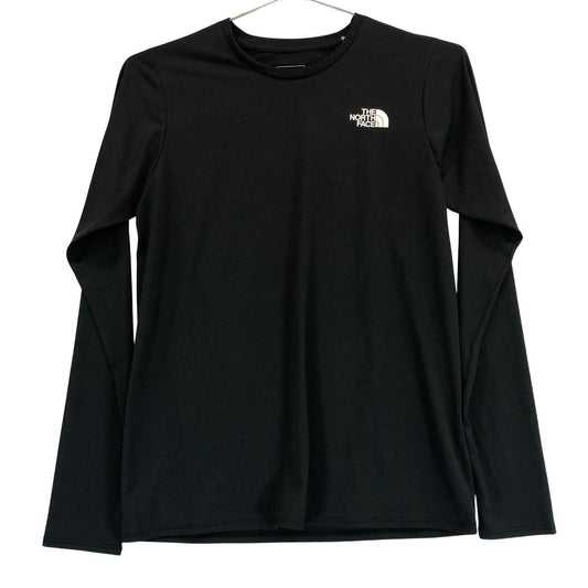 新品同様◆ノースフェイス ロングシャツ NT12597 ロングスリーブGTDメランジクルー  ブラック サイズS THE NORTH FACE 【AFB22】