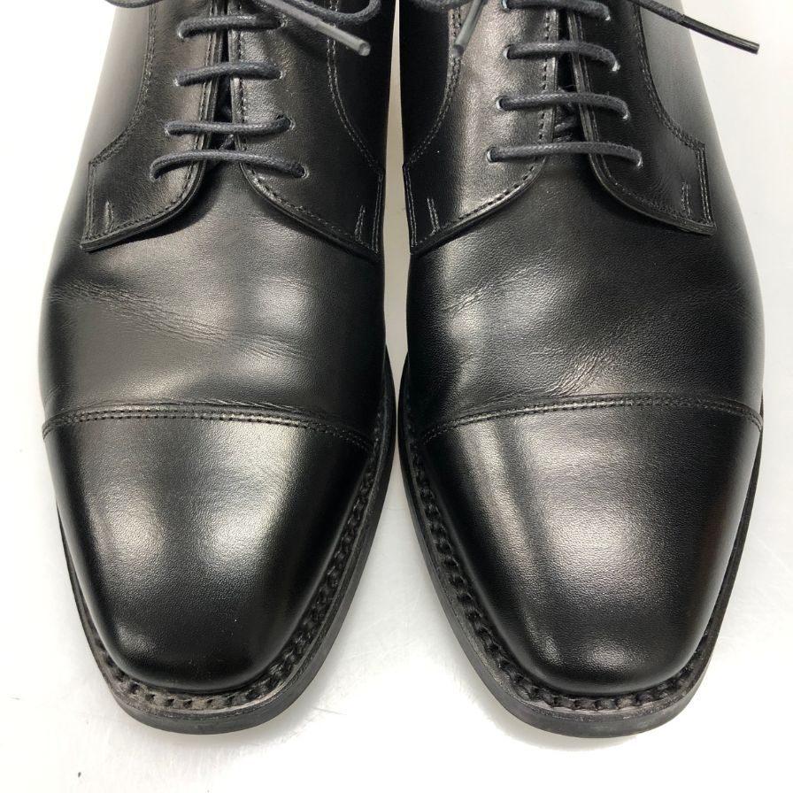 宮城興業 レザーシューズ ストレートチップ 外羽根 ZERBINOパターンオーダー SQ006 メンズ サイズ25cm2E ブラック MIYAGIKOGYO 約25.0cm【AFD5】