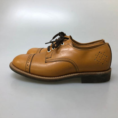 サンダース BGS コレクション パンチドキャップ、ダービー ライトブラウン サイズ6 SANDERS 約25.0cm【AFD14】