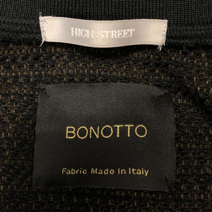 中古◆ハイストリート ブルゾン BONOTTO 袖切り替えデザイン サイズM メンズ ブラウン系 HIGH STREET 【AFA7】