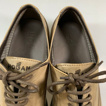 ホーガン レザースニーカー ウイングチップ グレー サイズ8 メンズ HOGAN 約26.0cm【AFC35】