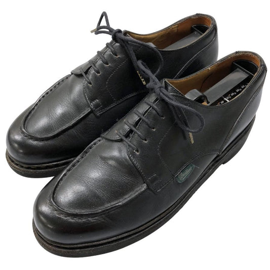 パラブーツ レザーシューズ シャンボード Uチップ カーフ ブラック メンズ サイズUK6.5F Paraboot CHAMBORD 約26.5cm【AFC43】