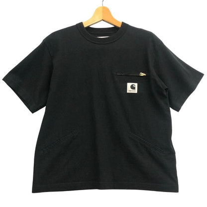 美品◆サカイ  カーハート  WIP 26SS コラボレーション半袖Tシャツ 26-01092S メンズ サイズ1 ブラック sacai 【AFB3】