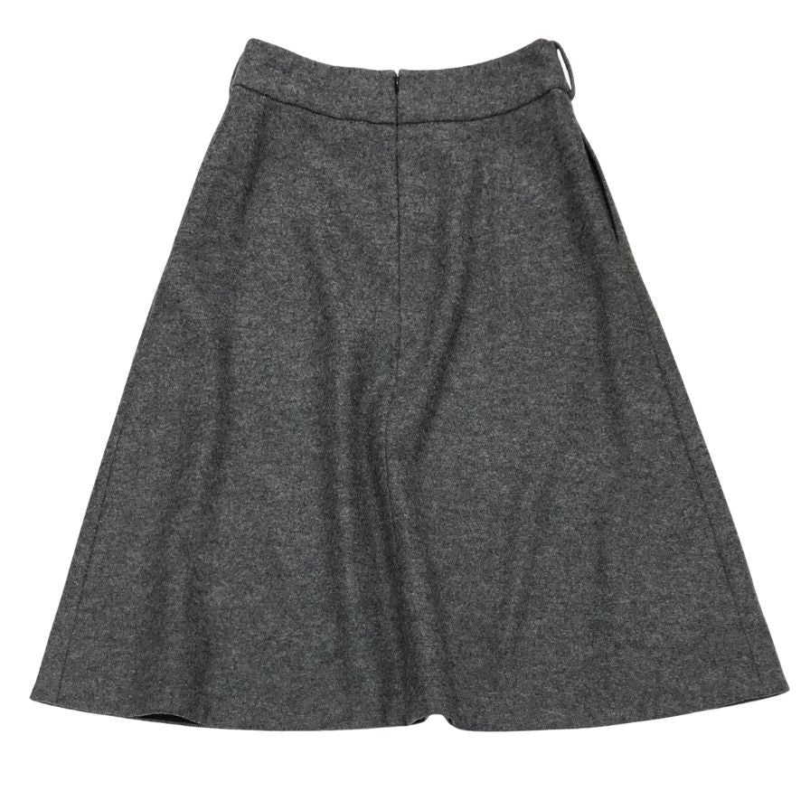 マーガレットハウエル ウールスカート グレー レディース サイズ1 MARGARET HOWELL【AFB17】