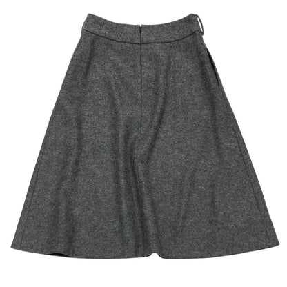 マーガレットハウエル ウールスカート グレー レディース サイズ1 MARGARET HOWELL【AFB17】
