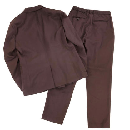 キャバン セットアップ ダブルブレスト ウールギャバ ブラウン サイズM CABAN【AFA10】