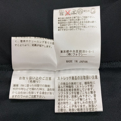 美品◆フォクシー ワンピース ロング ノースリーブ ポリエステル 27907 ブラック レディース サイズ40 FOXEY 【AFB8】
