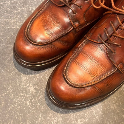 パラブーツ レザーシューズ シャンボード Uチップ デカタグ ブラウン  メンズ サイズUK6.5 PARABOOT ビジネスシューズ 約25.0cm【LA】【中古】