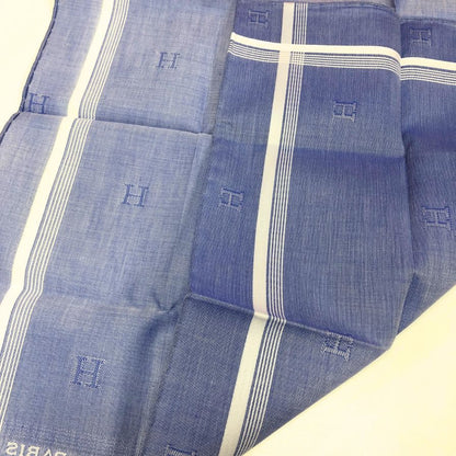 エルメス ハンカチ コットン100% ブルー系 レディース HERMES
