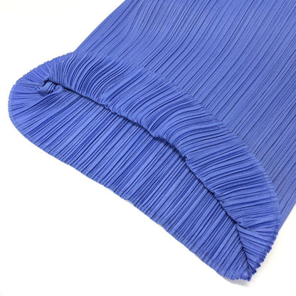 極美品◆プリーツプリーズ ワンピース PP61JH434 イッセイミヤケ ポリエステル ブルー サイズ5 レディース PLEATS PLEASE 【AFB46】