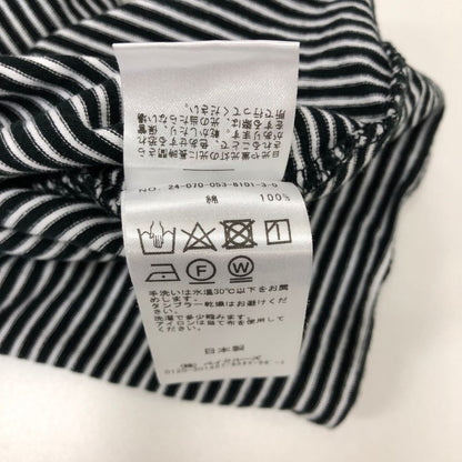 美品◆エルイー カットソー ボーダー ハイネック 日本製 メンズ サイズ3 黒系 LE 【AFB32】