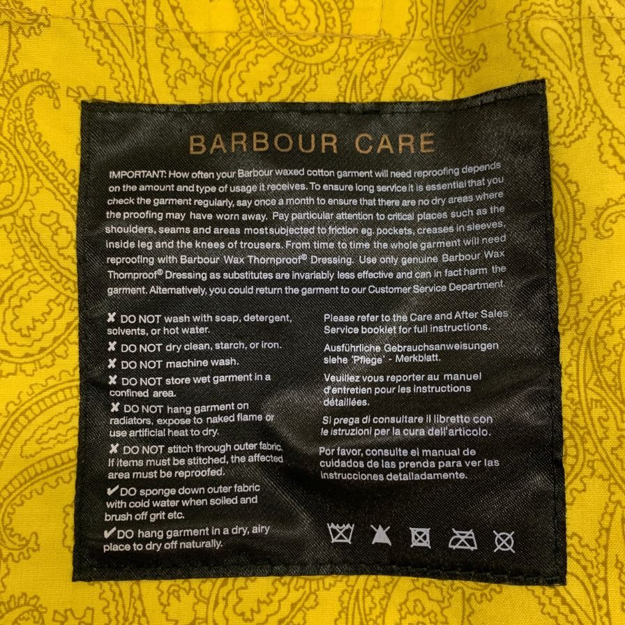 バブアー オイルドジャケット ビデイルSL オリーブ 赤ウィンドペン柄  メンズ サイズ36 Barbour【LA】
