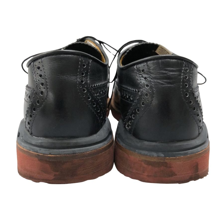 ビズビム レザーシューズ ウイングチップ サイズ9 ネイビー visvim 約27.0cm【AFC9】