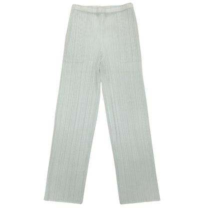 プリーツプリーズ イッセイミヤケ プリーツパンツ PP51JF143 ポリエステル レディース ブルー サイズ3 PLEATS PLEASE ISSEY MIYAKE 【AFB19】