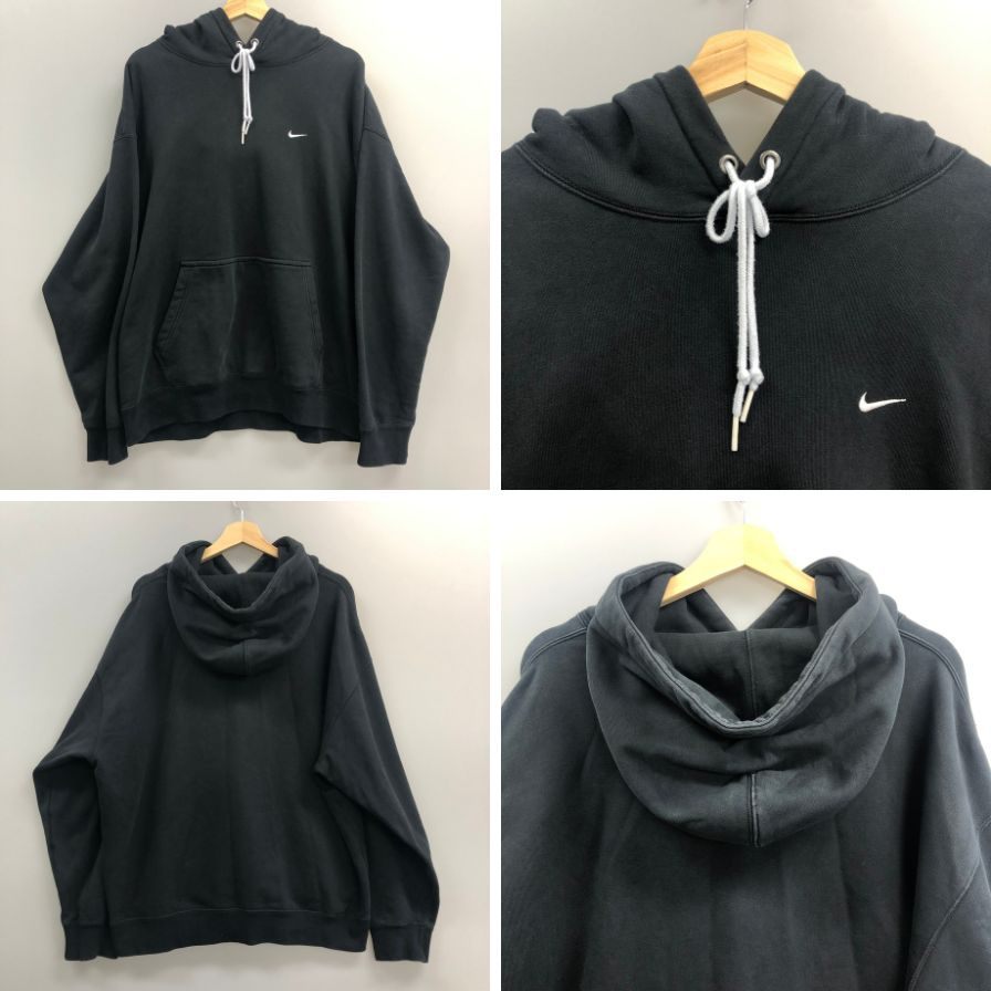 中古◆ナイキ スウェット 上下セット プルオーパー メンズ サイズXXL ブラック NIKE 【AFA13】