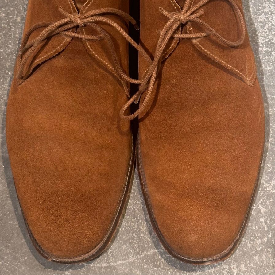クロケット&ジョーンズ チャッカブーツ チャートシー スエード ブラウン メンズ サイズUK5.5E 224ラスト CROCKETT&JONES ブーツ 約24.0cm【LA】【中古】