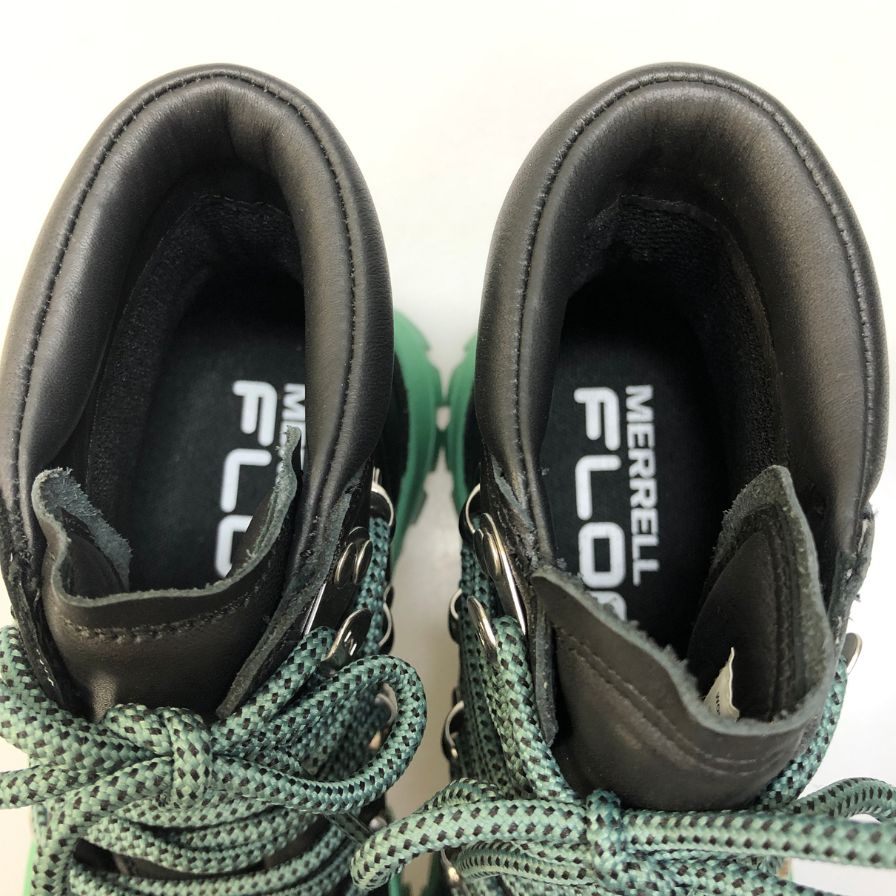 メレル ブーツ トレッキングブーツ Bristol MID レディース サイズ23.5 ブラック グリーン系 MERRELL 約23.5cm【AFD7】