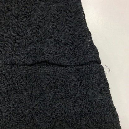 美品◆ミッソーニ ニットカーディガン レース ブラック レディース サイズ40 MISSONI 【AFB14】