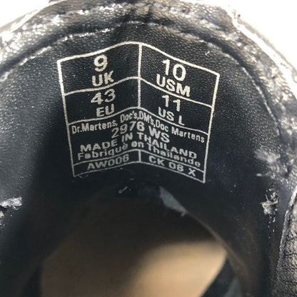 ドクターマーチン チェルシーブーツ 2976 サイドゴア レザー ブラック メンズ サイズUK9 Dr.Martens MONO 約27.5cm【AFC44-2】