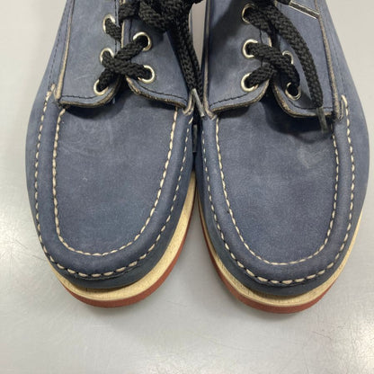 ラッセルモカシン デッキシューズ スエード メンズ ネイビー サイズ6.5E RUSSELL MOCCASIN 約25.0cm【AFC34】