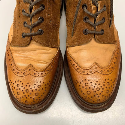 トリッカーズ シップス別注 カントリーブーツ 2508 モールトン コンビ メンズ サイズ7 ブラウン Tricker`s SHIPS 約25.5cm【AFC33】