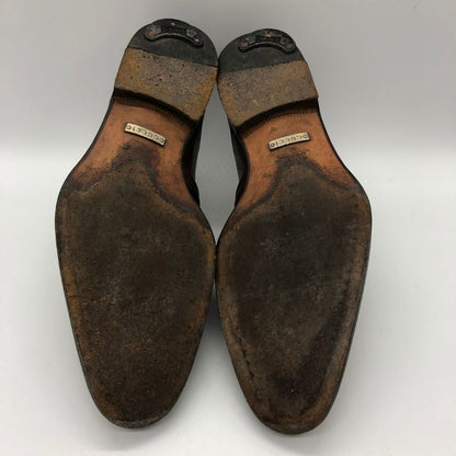 グッチ コインローファー 132496 カーフ モカシン 編み込みビットローファー ブラウン サイズ38 GUCCI 約24.5cm【PTM】