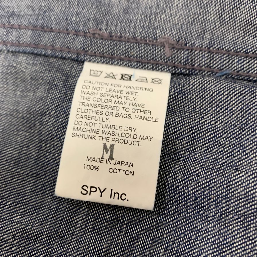 中古◆エル カネック デニムシャツ 日本製 メンズ インディゴ サイズM EL Canek 【AFB34】