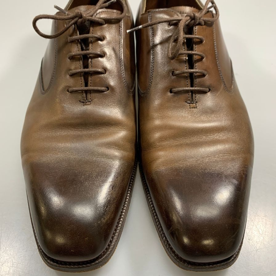 エドワードグリーン ラドブローク プレーントゥ カーフ ブラウン 888ラスト サイズUK8.5 Edward Green ビジネスシューズ 約27.0cm【LA】【中古】