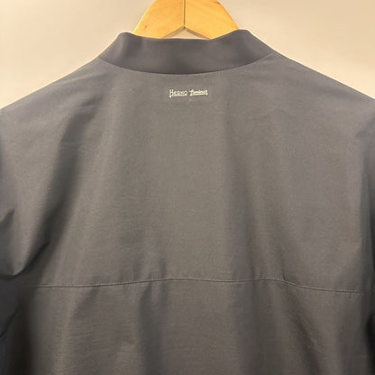 美品◆ヘルノ ラミナー MA-1 ナイロン ボンバージャケット ゴアテックス メンズ ブラック サイズ50 Herno 【AFB34】