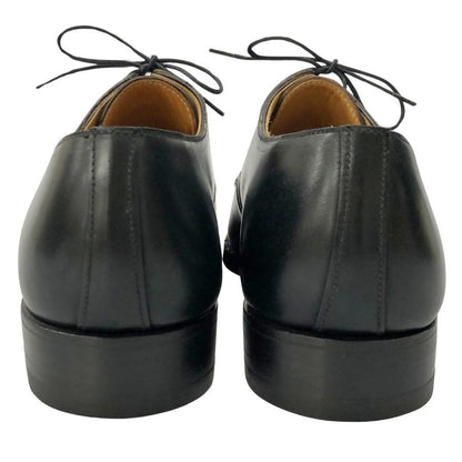 クロケット＆ジョーンズ レザーシューズ スターリング プレーントゥ コードバン ブラック サイズ7E メンズ CROCKETT&JONES 約26.0cm【AFD13】