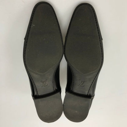 ルイヴィトン レザーシューズ ダービー 外羽根 メンズ サイズ8.5 Ｍ ブラック LOUIS VUITTON 約27.0cm【AFD9-2】